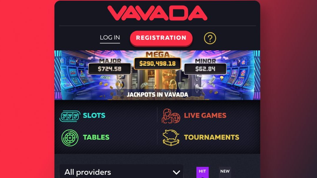 Vavada Casino - Reģistrācija - Solis 1