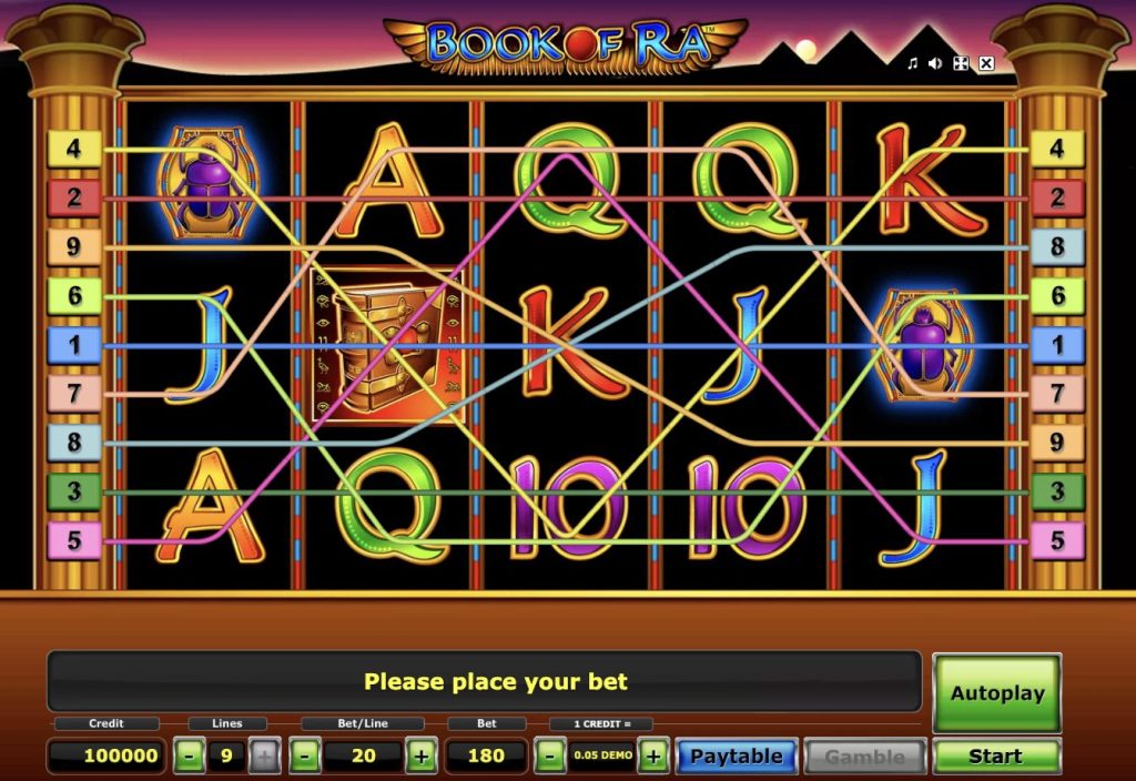 Book of Ra demo