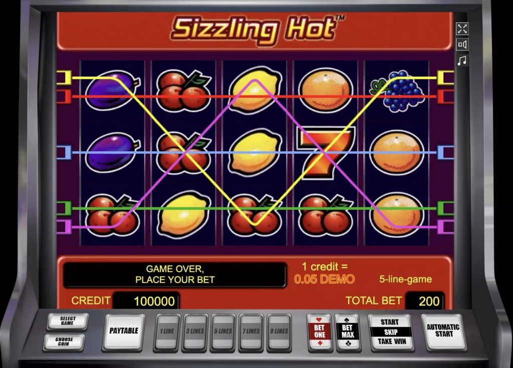 Sizzling Hot Demo