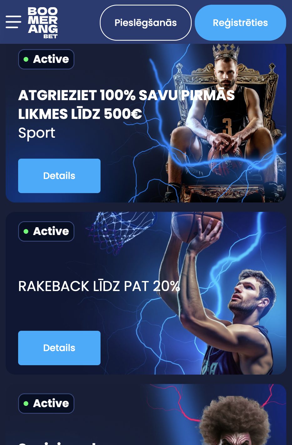 Nospiediet “Reģistrēties” pogu