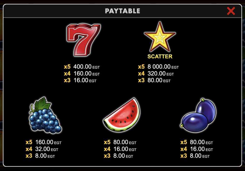 40 Super Hot Simboli