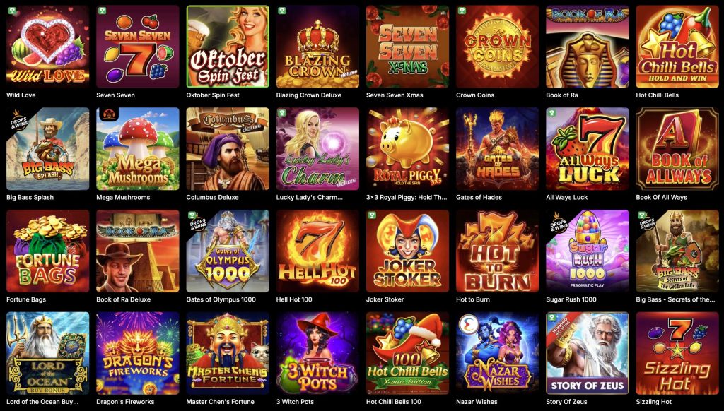 FieryPlay Casino - Spēļu automāti