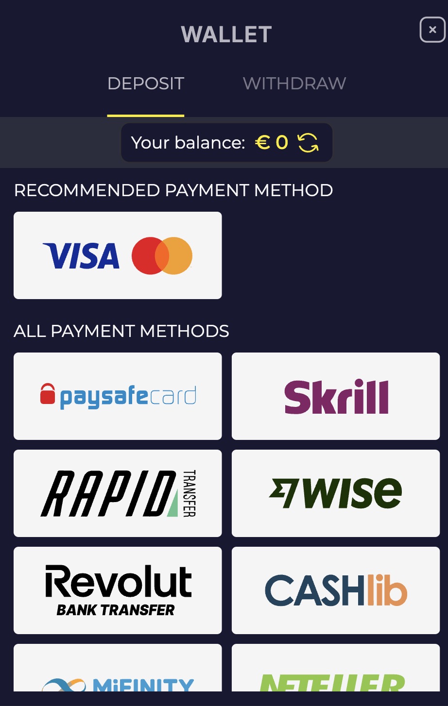 Veiciet pirmo depozītu
