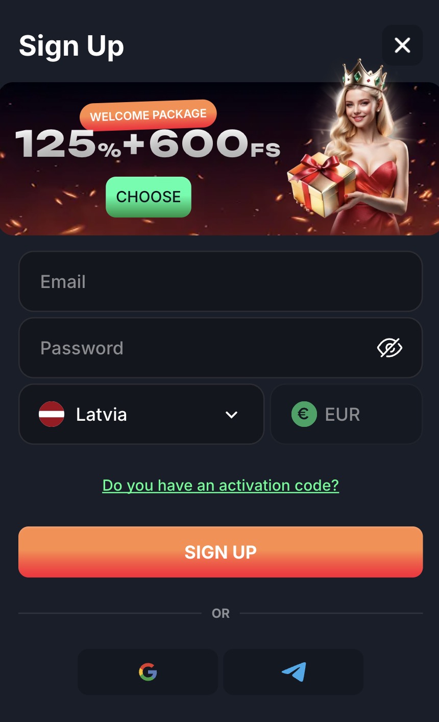 Beef Casino registracija 3