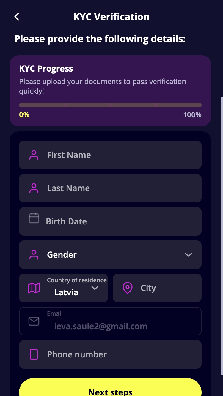 Slotoro Kazino reģistrācija 5