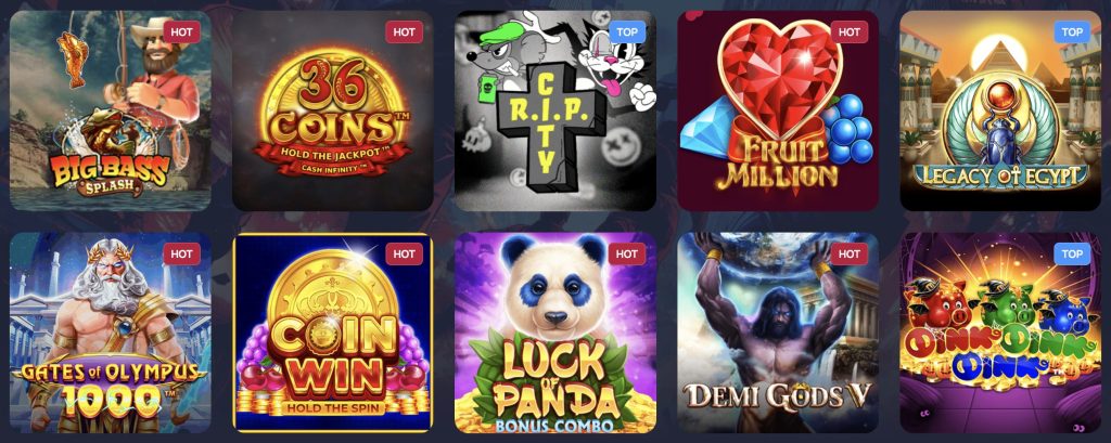 Spinlander kazino spēļu piedāvājums