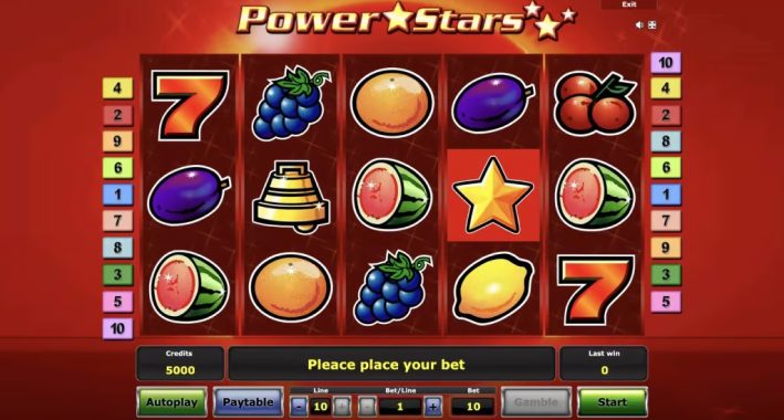 Power Stars spÄļu automÄts